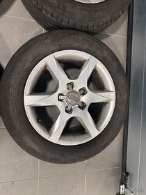 Originál Audi elektróny 5x112 r16 + letné pneu 205/60 - 3