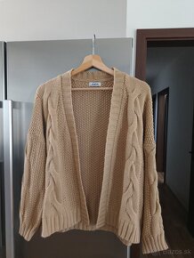 COIN hnedý cardigan S-M - 3