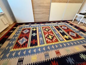 Vlnený vintage koberec Kilim - 3