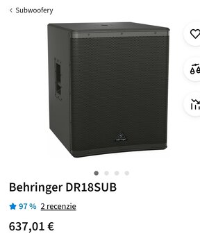 the box pro DSP 18 Sub Subwoofer TOP STAV‼️✅️ - 3