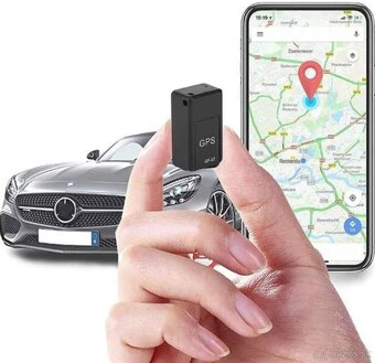 Kompaktný mini GPS lokátor s magnetom (USB nabíjanie, čierna - 3