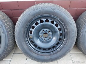 Predám Zimné plechové disky 215/60 R16 BRIDGESTONE - 3