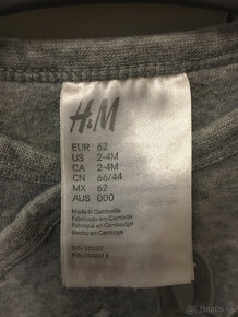 Overal pyžamo 62 h&m - 3