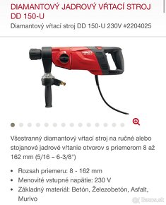 Hilti jadrová vŕtačka komplet set - 3