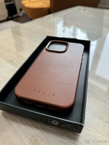 Mujjo Full Leather Case - Dark Tan iPhone 15 Pro Max - 3