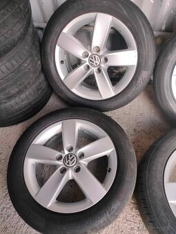 4ks alu disky orig. VW 5x112 r16 pneu 205/55 r16 5mm - 3