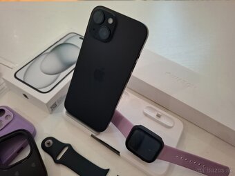 Apple iPhone 15 (128GB) + Apple Watch Series 9 (41mm) + prís - 3