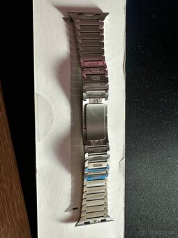 Apple Link bracelet silver 42/45/49mm ako nový v záruke - 3