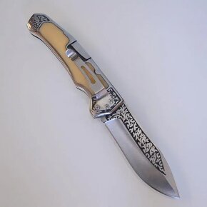 Nôž vreckový Kandar White Bone 21/9cm - 3