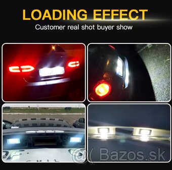 LED Osvetlenie Špz VW Golf Mk6 Mk7 Plus Jetta MK6 Passat B6 - 3