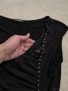 Čierne elegantné šaty s čipkou Mayo Chix - 3