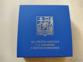 Strieborná medaila - 100.výročie návštevy T. G. Masaryka - 3