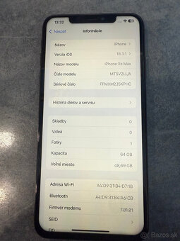 IPHONE XS MAX 64GB-BATÉRIA 100% - 3