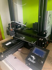 Ender-3 3D tlačiareň + 1kg zelený filament z ABS plastu - 3