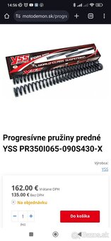 Progresívne pružiny Yamaha TDM 850 - 3