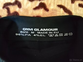 Nové dánske čierne šortky veľ.M, Gym Glamour so spevneným za - 3