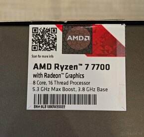 AMD Ryzen 7 7700 + zaruka - 3