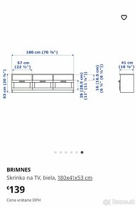 TV stolík komoda Ikea Brimnes - 3