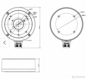 Montážna krabica HIKVISION DS-1280ZJ-S držiak - 3
