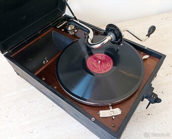 His Master’s Voice - starožitný gramofon na kliku ze 20. let - 3