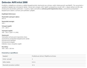 Predam Defender AVR Initial 2000VA (955W) - 3