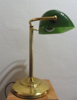 Vintage banková lampa stolová - 3