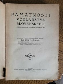 Pamätnosti včelárstva Slovenského Ján Gašperík 1927 - 3