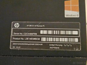 HP 280 G1, Pentuim G3250, 4GB RAM,500GB HDD,W10+monitor - 3