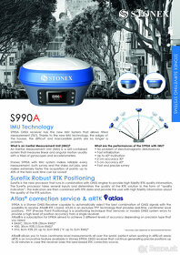 STONEX S990A IMU GEODETICKE GPS - GEODETICKY GNSS PRISTROJ - 3