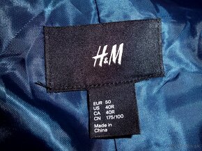 H&M pánske slim tenšie sako M-L  50 - 3