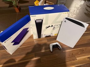 Ps5 s mechanikou + COVER GALACTIC PURPLE - 3