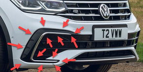 Volkswagen Tiguan R-line - Pravý U panel predného nárazníku - 3