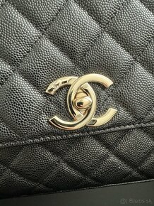 Chanel čierna kožená kabelka 1:1 - 3