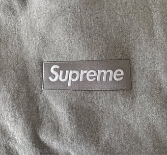 Supreme Grey Box Logo Hoodie - 3