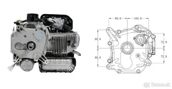 motor Zongsheng XP380A 11,5HP 382ccm - 3