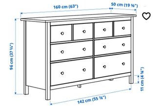 IKEA Hemnes komoda 8 zásuvkova/rezervácia/ - 3