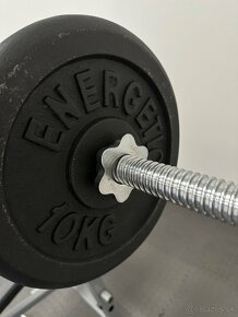 Posilňovacia lavička bench press a veža na zhyby a dipy - 3