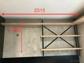 Regál v industriálnom štýle - 3