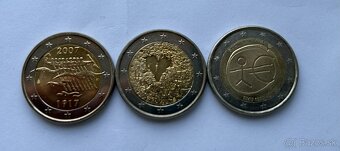 Euromince pamätné 2€ Unc Nemecko,Belgicko,Fínsko... - 3