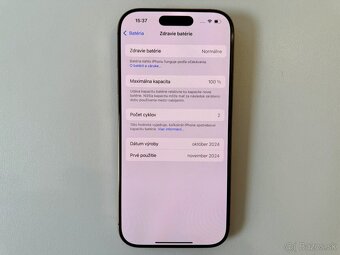 PREDAM/ VYMENIM ČISTO NOVY IPHONE 16 PRO + OCHRANNE SKLO - 3