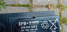 Bateria VARTA  EFB  +70 Ah 420 A a EXIDE 235 Ah 1300 A - 3