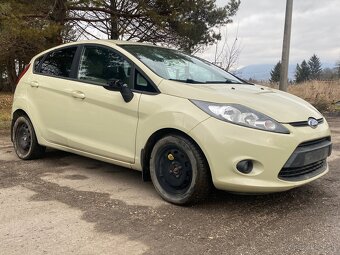 ND Ford fiesta MK7 1,25 2009 zlatá metalíza 55t km pojazdné - 3