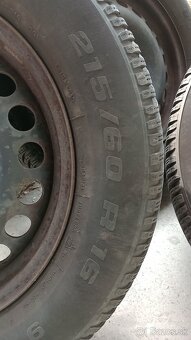 6 ročné pneumatiky BF Goodrich na diskoch 215/60 R16 - 3