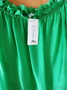 Zelené hodvábne šaty - 3