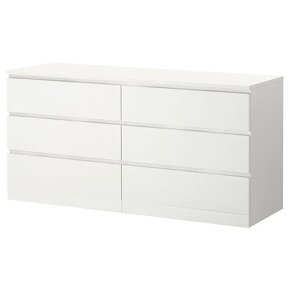 Komoda MALM ikea biela, 2 kusy, aj samostatne - 3