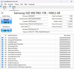 Samsung 990 PRO 1TB, M.2 2280, NVMe - 3