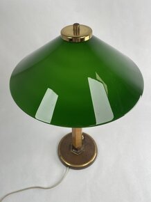 Art deco lampa hríbik Zelené tienidlo - 3