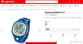 Športtester SIGMA PC 10.11 a hrudný pás Domyos - 3