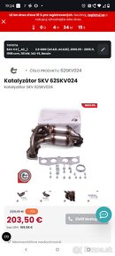 Katalizator Toyota RAV4 Avensis t22 aj t25 benzín 2.0 - 3