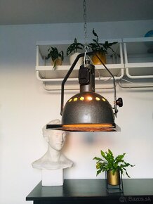 retro lampa ,industrialna lampa, - 3